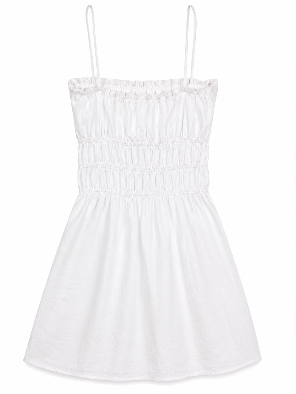 Reformation Tabatha White Linen Mini Dress Size 8 - Picture 3 of 9